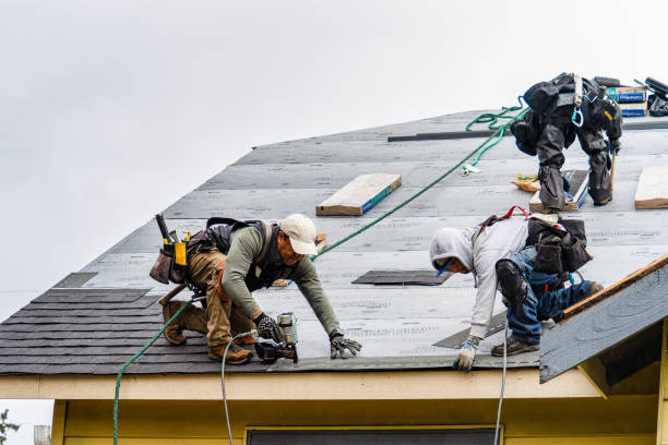 Professional Gutter Installation technician working in Chatsworth, IL